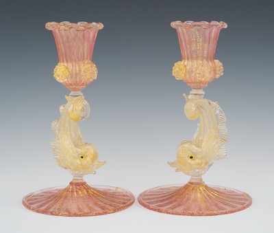 A Pair of Salviati Type Murano