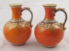 A pair of Samuel Alcock vases of