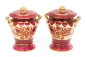 A pair of Samuel Alcock, Staff