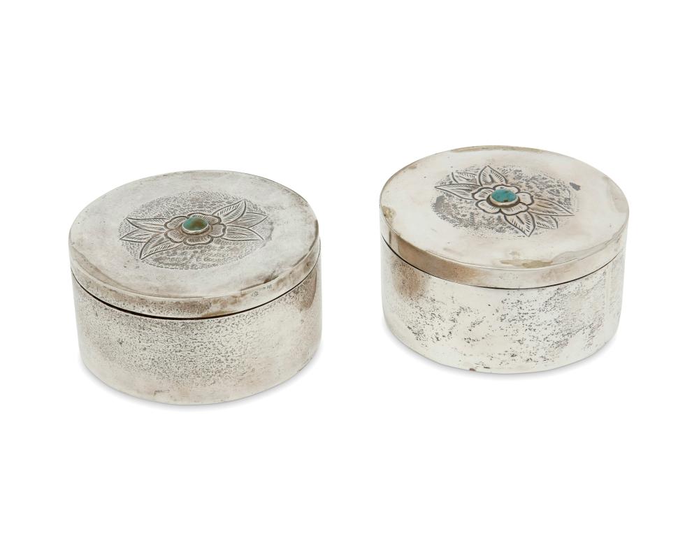 A PAIR OF SANBORNS STERLING