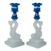 A Pair of Sandwich Glass Dolph