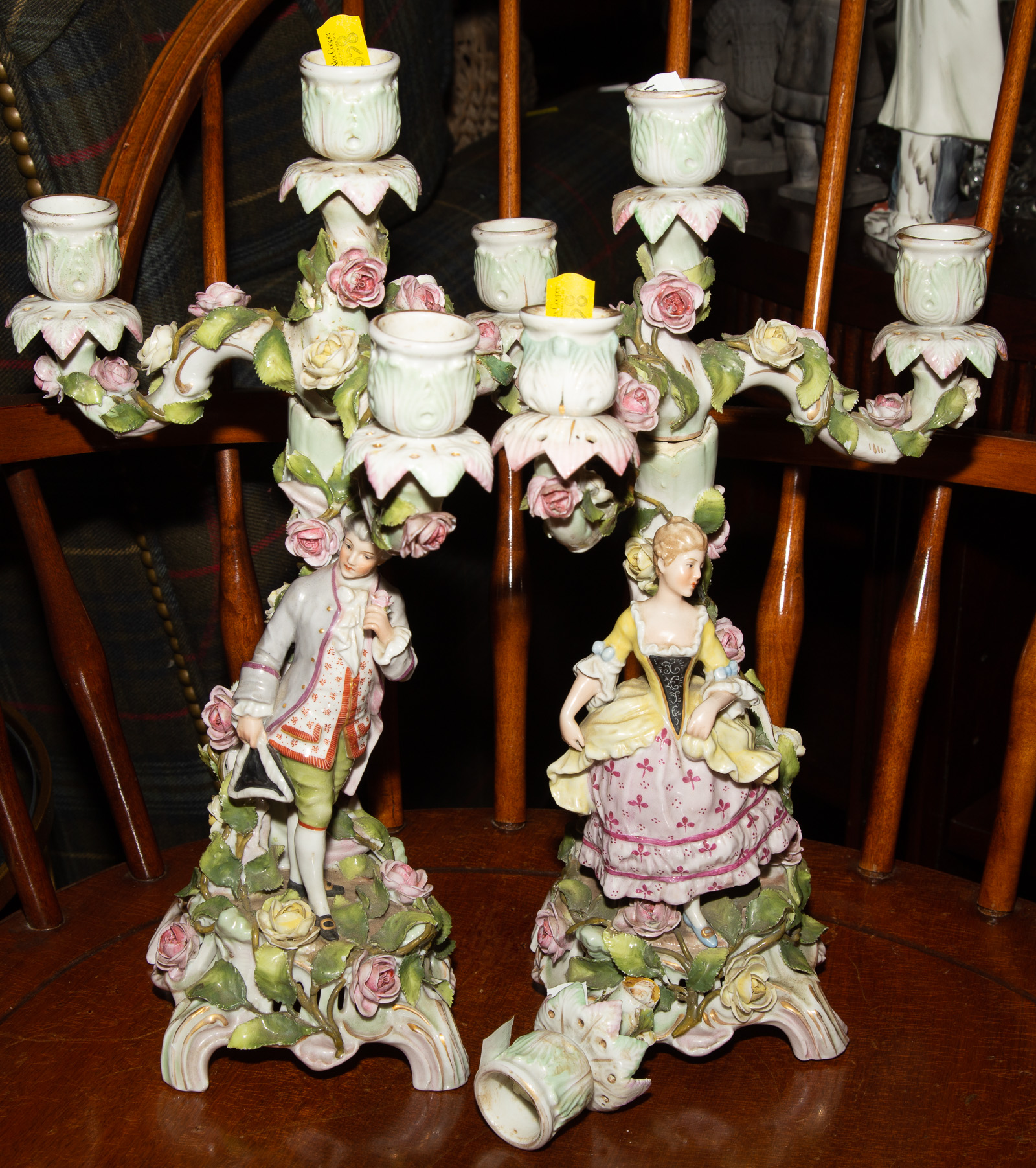 A PAIR OF SCHIERHOLZ PORCELAIN