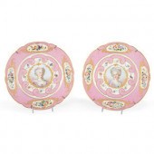 A Pair of Sèvres Parcel Gilt a