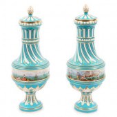 A Pair of Sevres Porcelain Bal