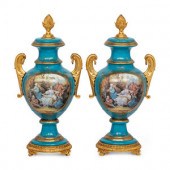 A Pair of Sèvres Style Porcela