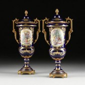 A PAIR OF SÈVRES STYLE PARCEL