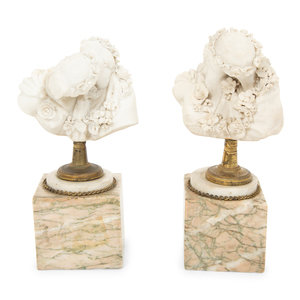 A Pair of Sèvres Style Biscuit