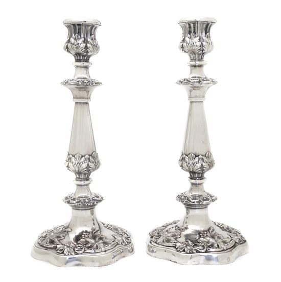 A Pair of Sheffield Plate