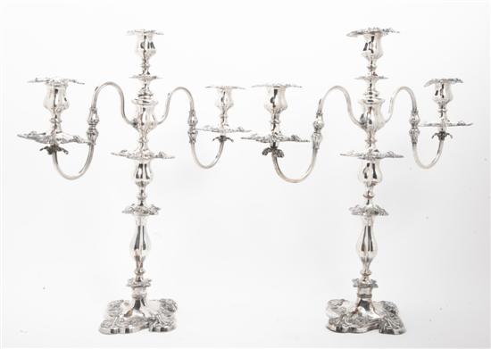 A Pair of Sheffield Plate