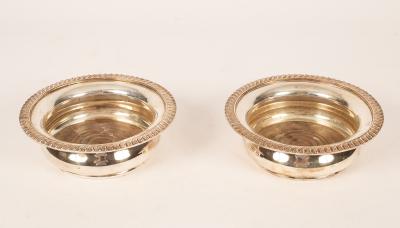 A pair of Sheffield plate
