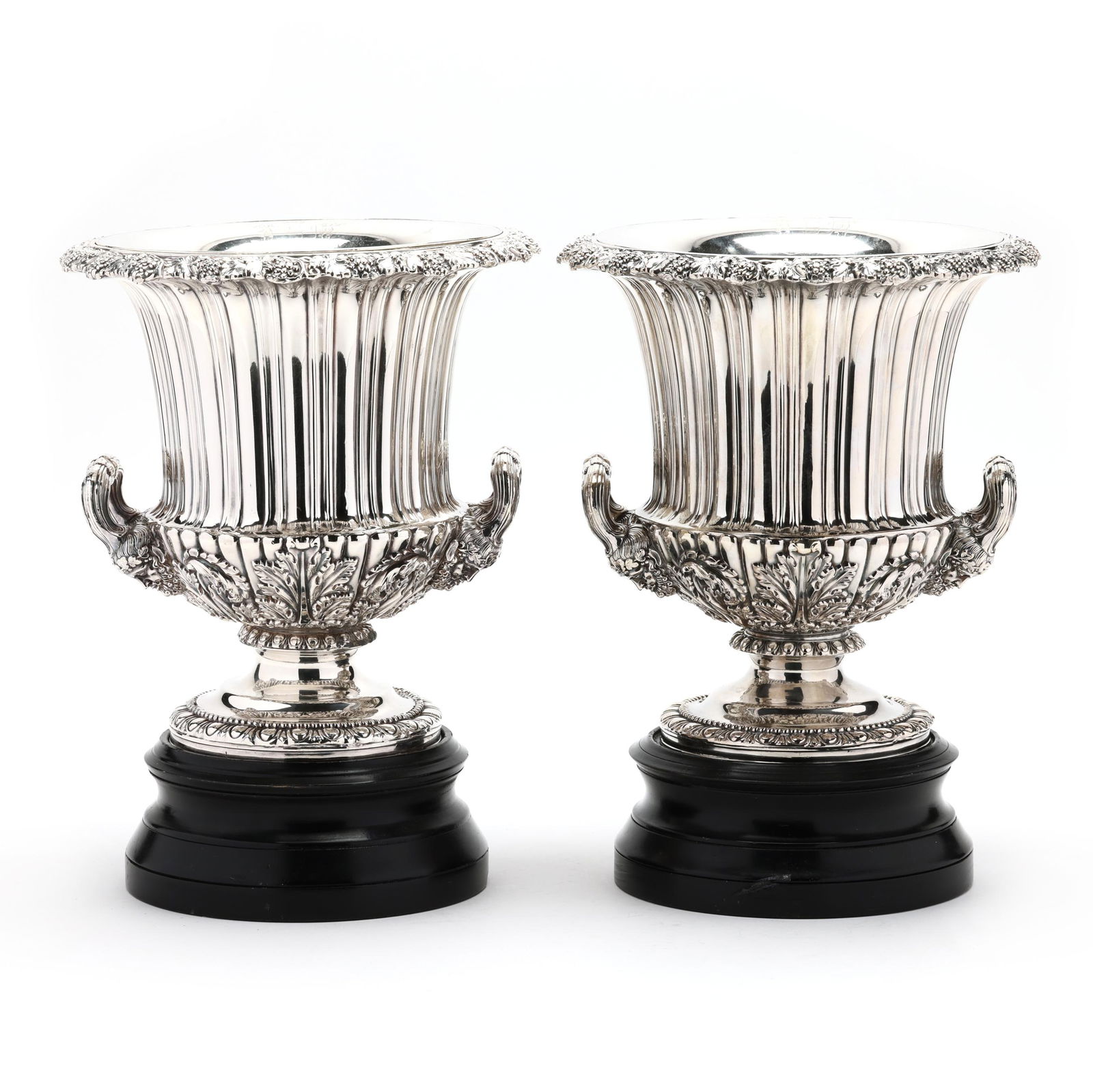 A PAIR OF SHEFFIELD SILVER-PLATED