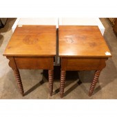 A PAIR OF SHERATON SINGLE DRAW