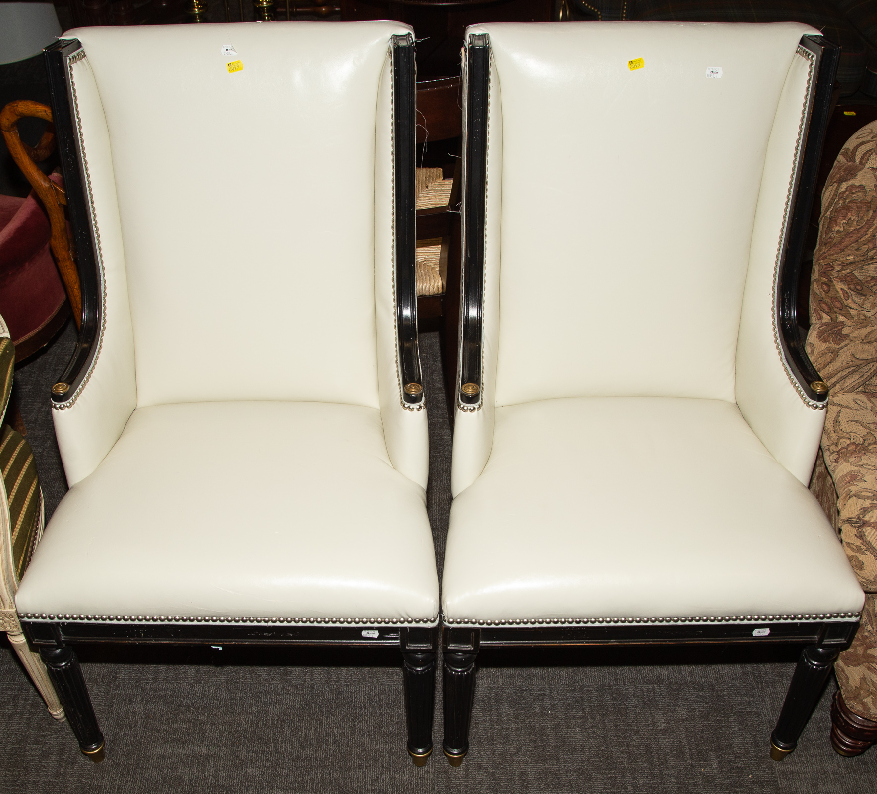 A PAIR OF SHERATON STYLE SIDE
