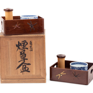 A Pair of Shibyama Style Smoking