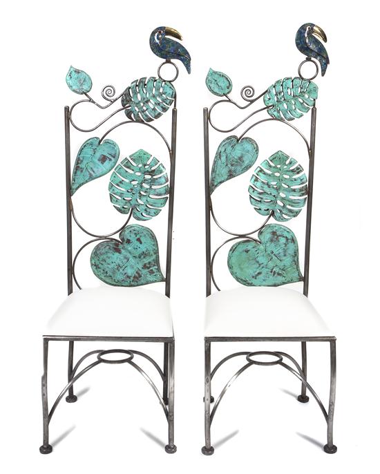 A Pair of Side Chairs Emilia