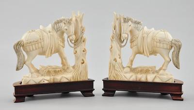 A Pair of Signed Chinese Carved