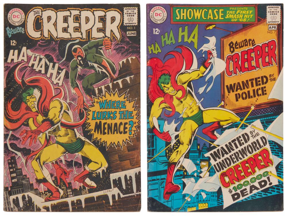 A PAIR OF SILVER AGE DC CREEPER