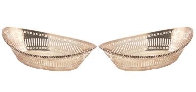 A pair of silver baskets, Goldsmith