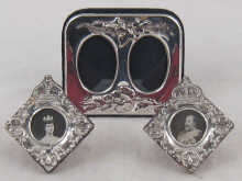 A pair of silver miniature