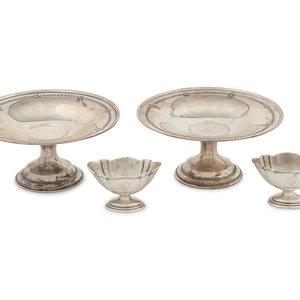 A Pair of Silver Mint Dishes and