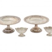 A Pair of Silver Mint Dishes a
