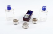 A PAIR OF SILVER NAPKIN RINGS,