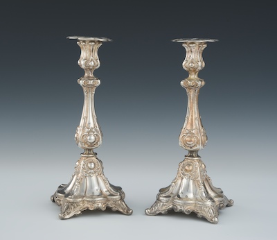 A Pair of Silver Plated Polish