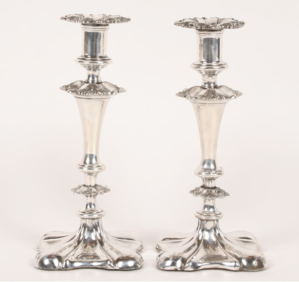 A pair of silverplate Sheffield