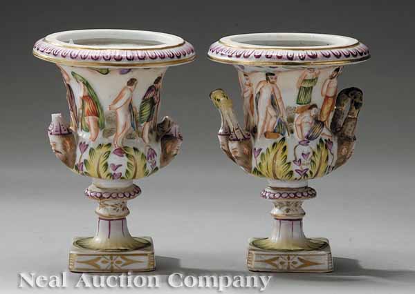 A Pair of Small Capodimonte