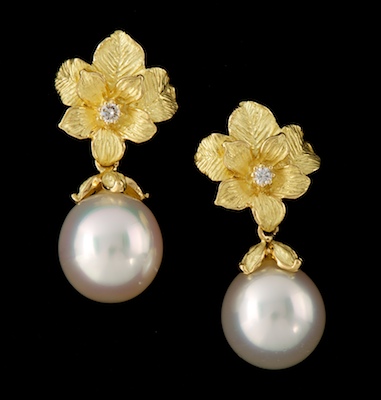 A Pair of South Sea Pearl and