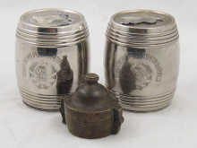 A pair of Soviet Russian silver