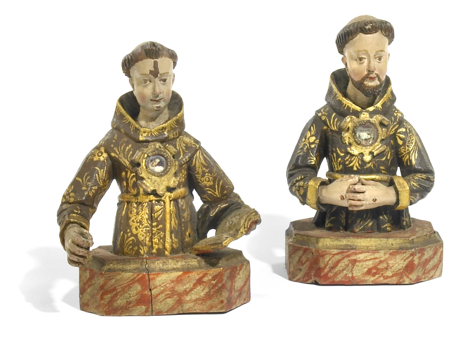 A pair of Spanish Colonial carved