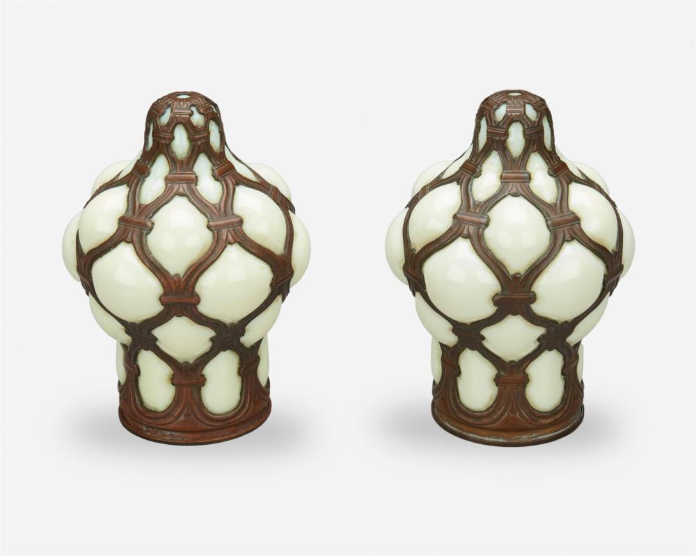 A PAIR OF SPANISH REVIVAL-STYLE