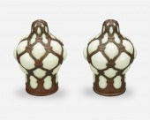 A PAIR OF SPANISH REVIVAL-STYL