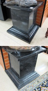A PAIR OF SQUARE BLACK MARQUIN