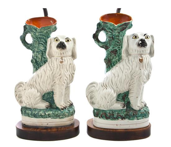 A Pair of Staffordshire Ceramic
