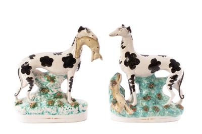 A pair of Staffordshire Disraeli