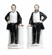 A PAIR OF STAFFORDSHIRE EARTHE