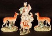 A pair of Staffordshire greyho