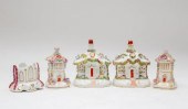 A pair of Staffordshire porcel