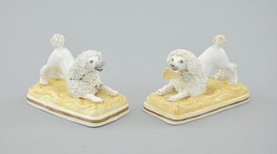 A Pair of Staffordshire Porcelain