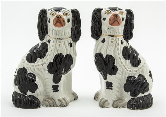 *A Pair of Staffordshire Spaniels