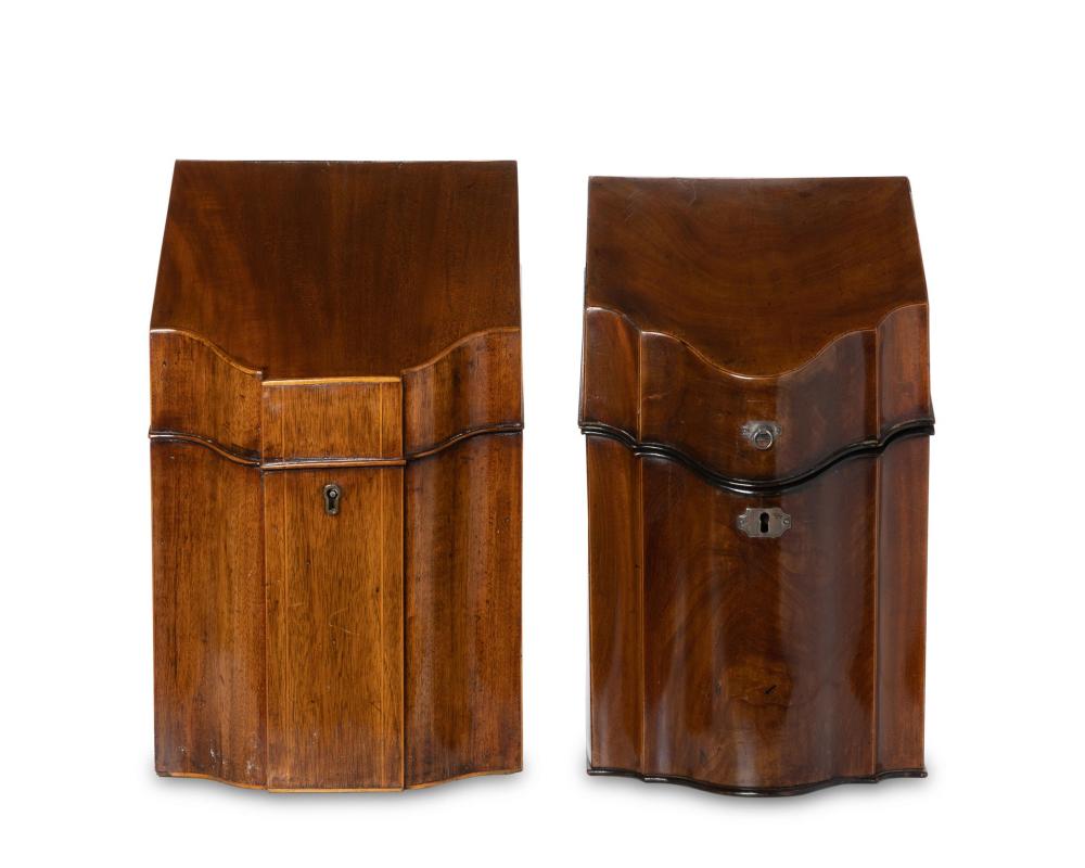 A PAIR OF STATIONARY BOXESA pair of