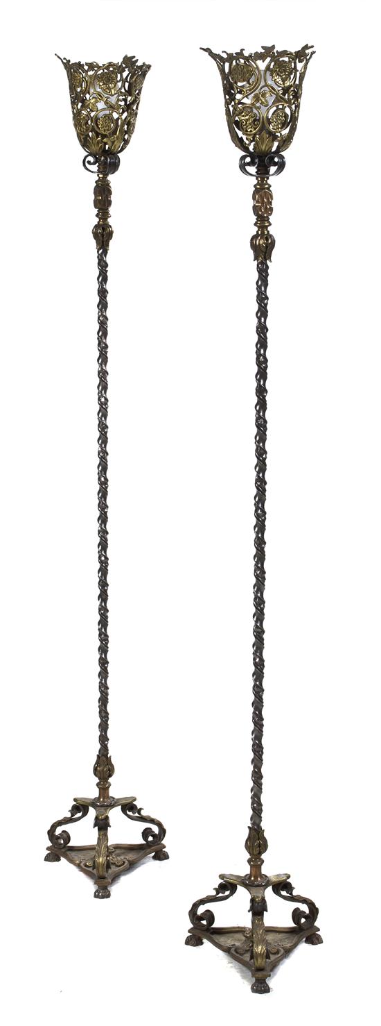 A Pair of Steel and Bronze