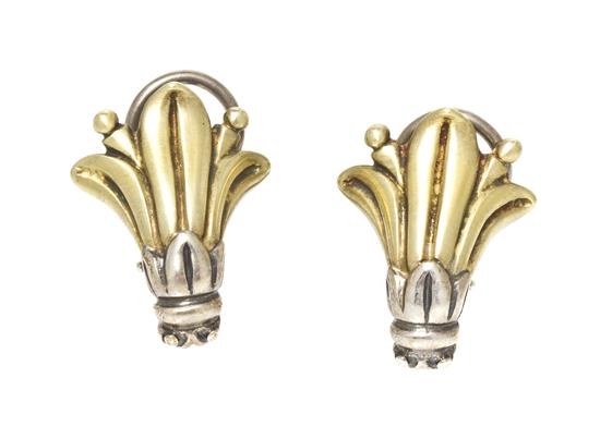 * A Pair of Sterling Silver and