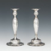 A Pair of Sterling Silver Cand