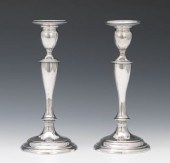 A Pair of Sterling Silver Cand