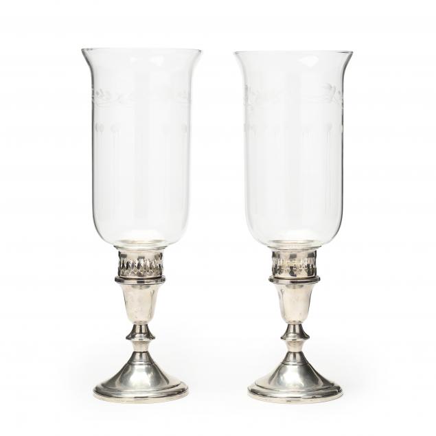 A PAIR OF STERLING SILVER
