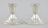 A Pair of Sterling Silver Cand
