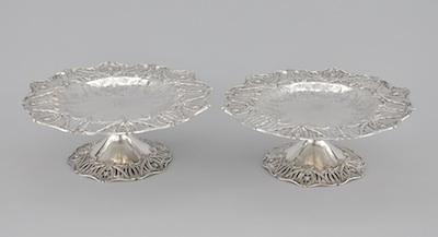 A Pair Of Sterling Silver Tazzas by
